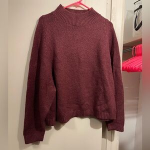 Old Navy Burgundy Turtleneck Sweater
